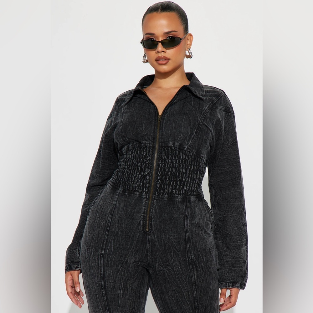 Black Denim Jumpsuit!! Brand New!! Never Worn!!!!